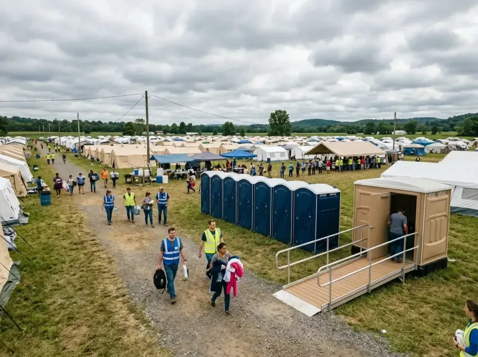 disaster-relief-camp-restrooms-010 — frequently asked questions, Dumpster & Portable Bathrooms Rental in Camino, CA